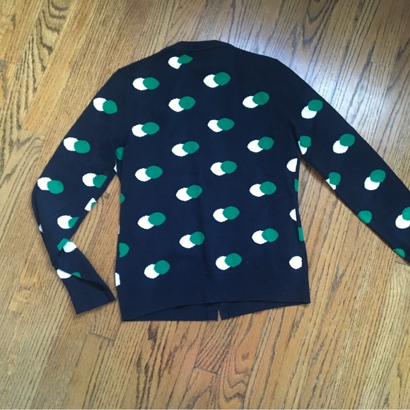 Brooks Brothers Supima Cotton Polka Dot Cardigan Sz S - Picture 2 of 3